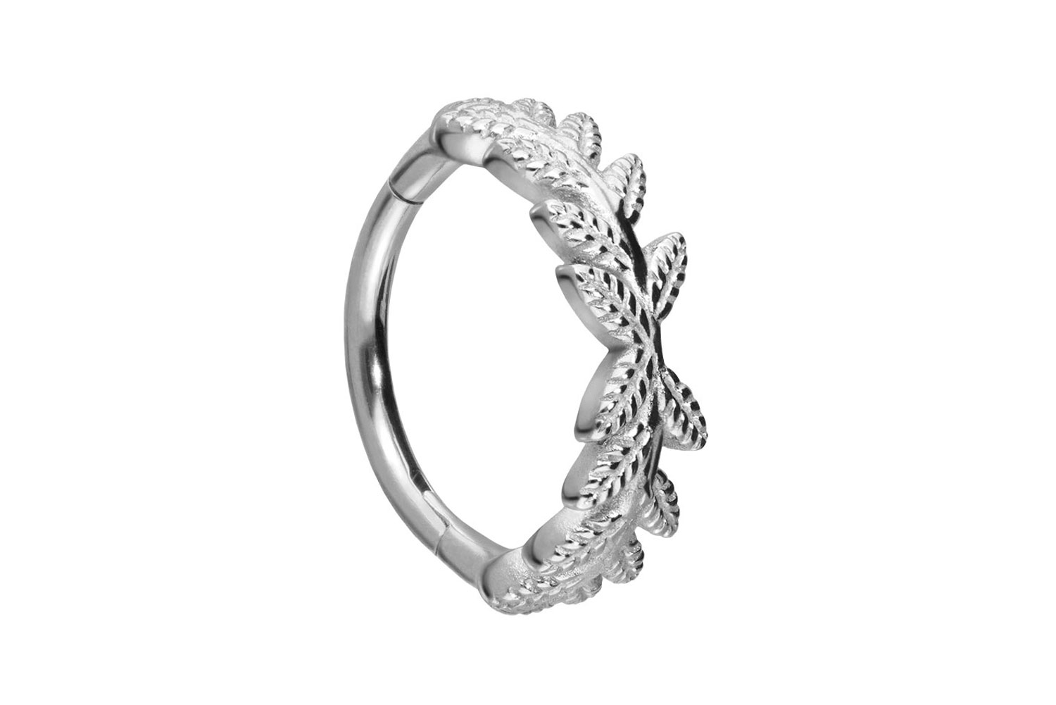 Chirurgenstahl Segmentring Clicker Piercing BLÄTTERKRANZ